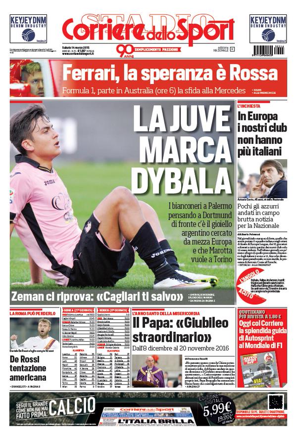 portada Corriere dello Sport
