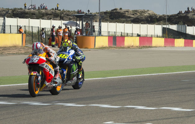 Dani Pedrosa Valentino Rossi MotoGP Aragón 2015 - Sphera Sports