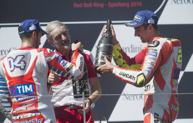 Andrea Iannone Andrea Dovizioso Gigi Dall Igna Ducati MotoGP Austria 2016 - Sphera Sports