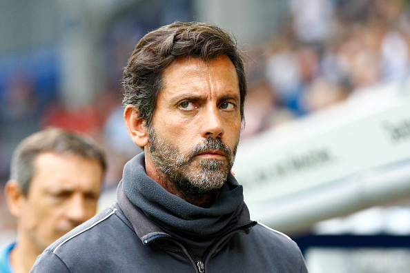 PADERBORN, GERMANY - JULY 19: Head Coach Quique Sanchez Flores of Watford during the preseason friendly match between SC Paderborn and Watford FC at Benteler Arena on July 19, 2015 in Paderborn, Germany. (Photo by Joachim Sielski/Getty Images)