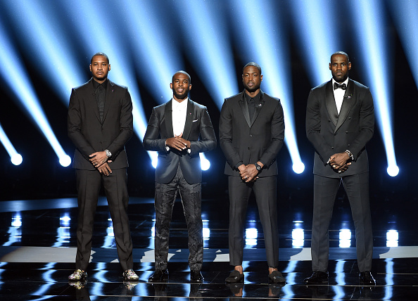 Carmelo, Chris, Dwyane y LeBron unidos ante un grave problema | Getty Images