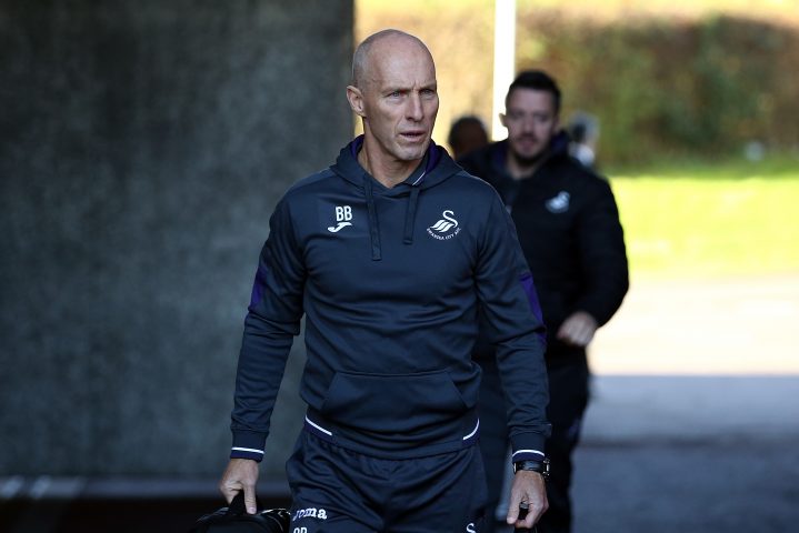 SWANSEA, WALES - NOVEMBER 26: Bob Bradley, manager of Swansea City arrives ahead of the Premier League match between Swansea City and Crystal Palace at Liberty Stadium on November 26, 2016 in Swansea, Wales. (Photo by Jan Kruger/Getty Images)