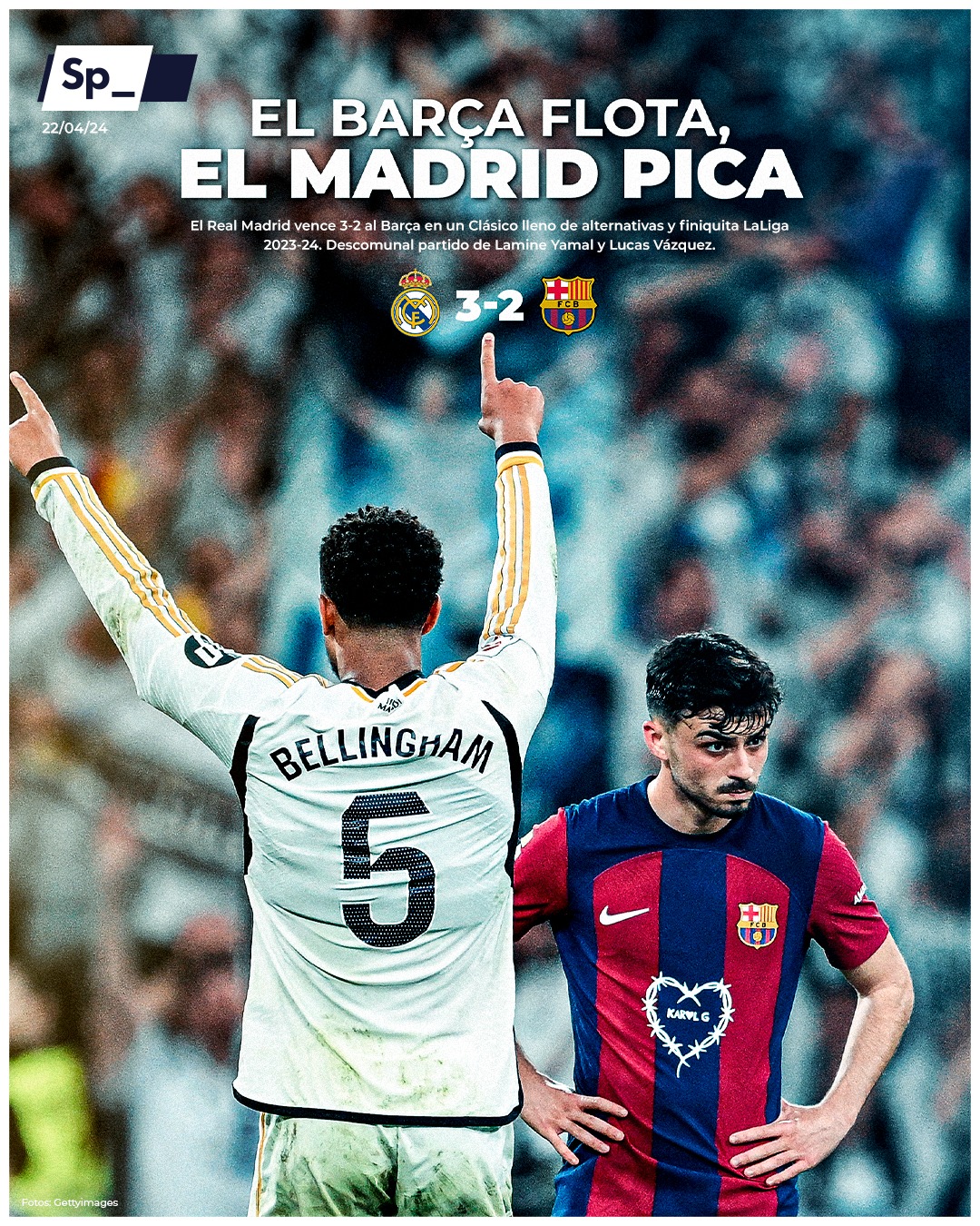 ‘El Barça flota, el Madrid pica’